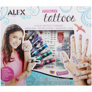 Veľká tetovacia sada Glitter Stickers Markers for Children Šablóny